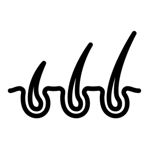 Stimulate hair growth icon